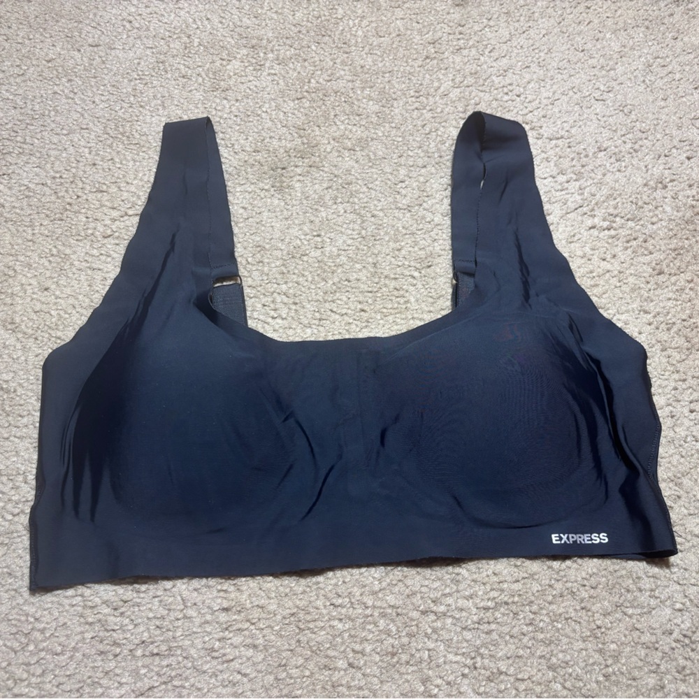 Express Black Seamless Bralette Womens Size XL